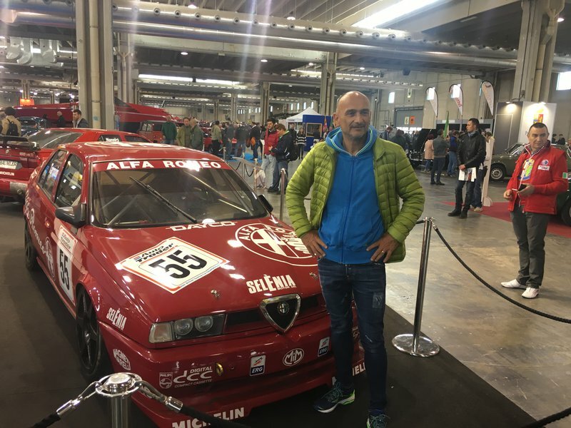 GABRIELE TARQUINI CON LA SUA 155